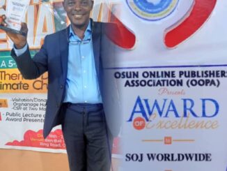 SOJ WORLDWIDE ONLINE NEWS Wins Award of Excellence