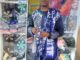 Mr. Adebayo Murtala aka Blind Genius, produces quality 'Adire Fabrics' in Osogbo