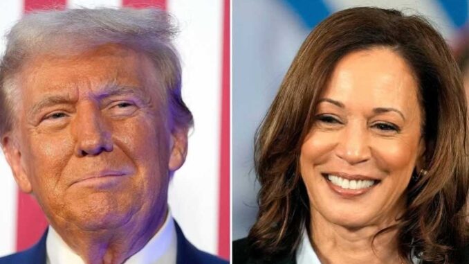 United States Former President Donald Trump and Vice-President Kamala Harris